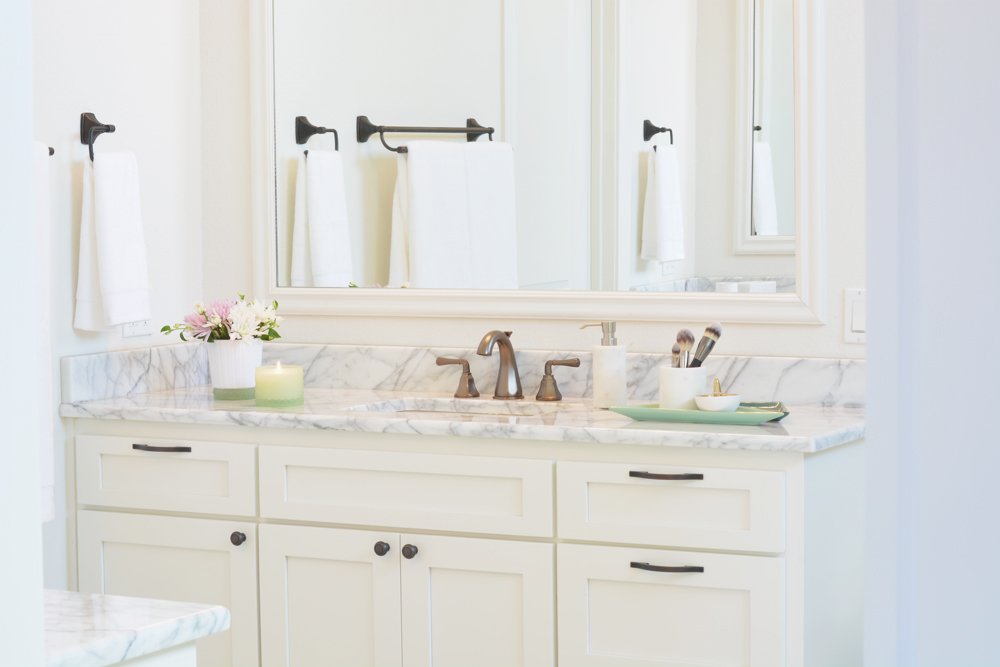 Learn how to care for marble bathroom counters.