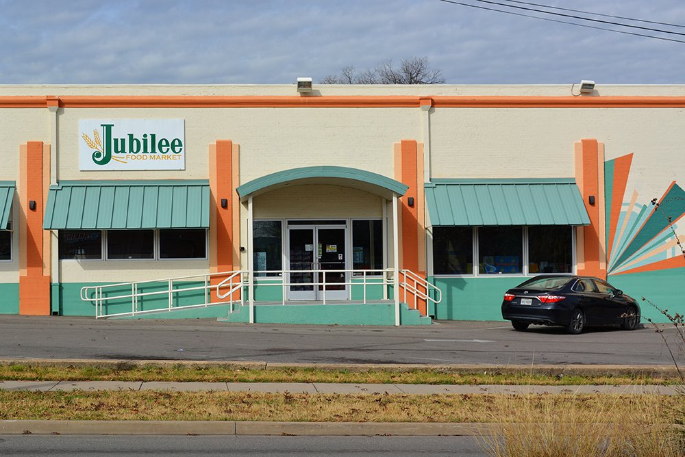 Mission Waco Jubilee grocery store by Lesley Myrick Art + Design in Waco, TX