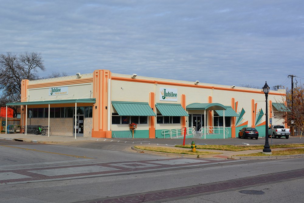 Mission Waco Jubilee grocery store by Lesley Myrick Art + Design in Waco, TX