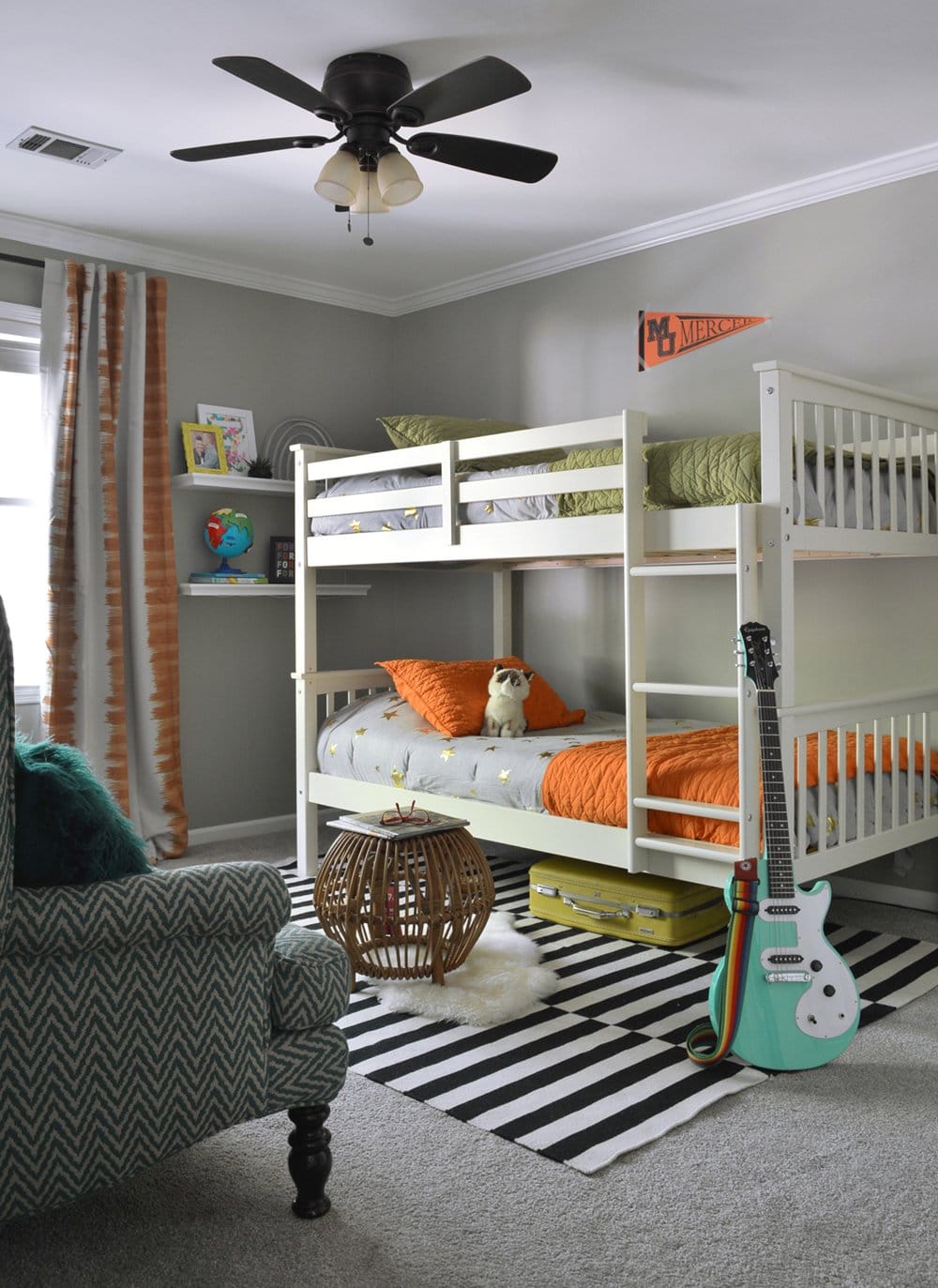 house of orange bunk beds