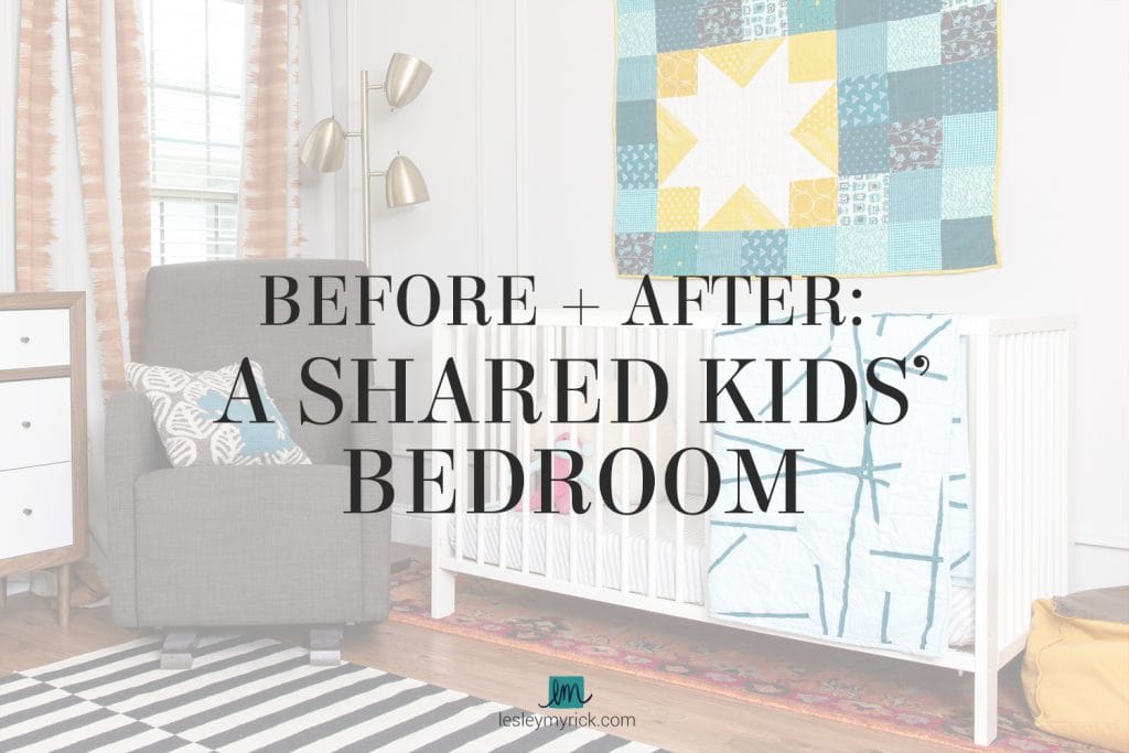 Before and After: A Shared Kids Bedroom in Waco, Texas