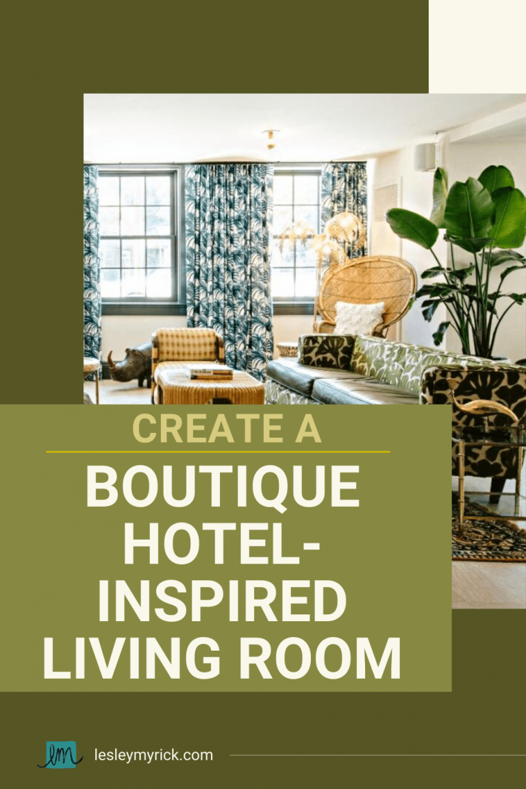 Create a Hotel-Inspired Living Room: Design Tips by Lesley Myrick