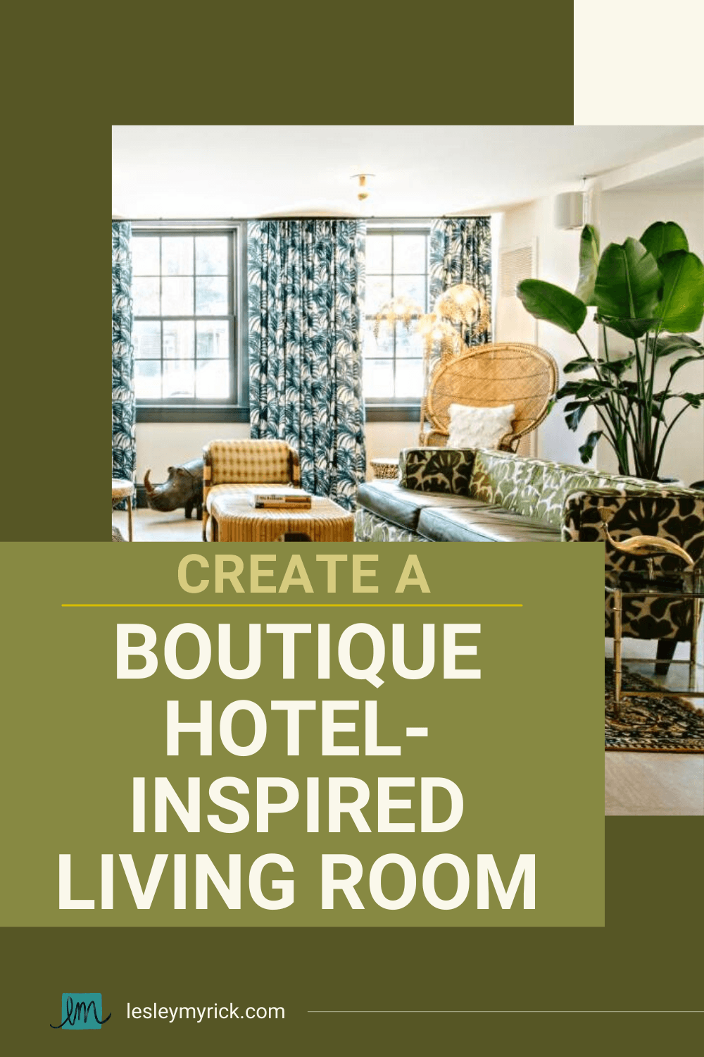 how to create a hotel-inspired living room