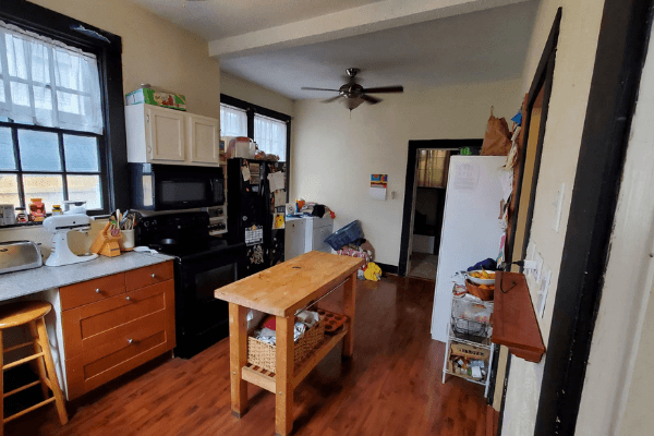 "Before" photos of a kitchen remodel by Atlanta interior designer Lesley Myrick