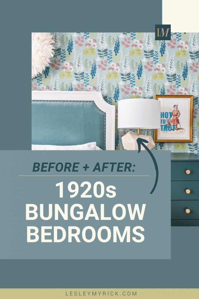 Before and After Modern 1920s Bungalow Bedrooms Lesley Myrick