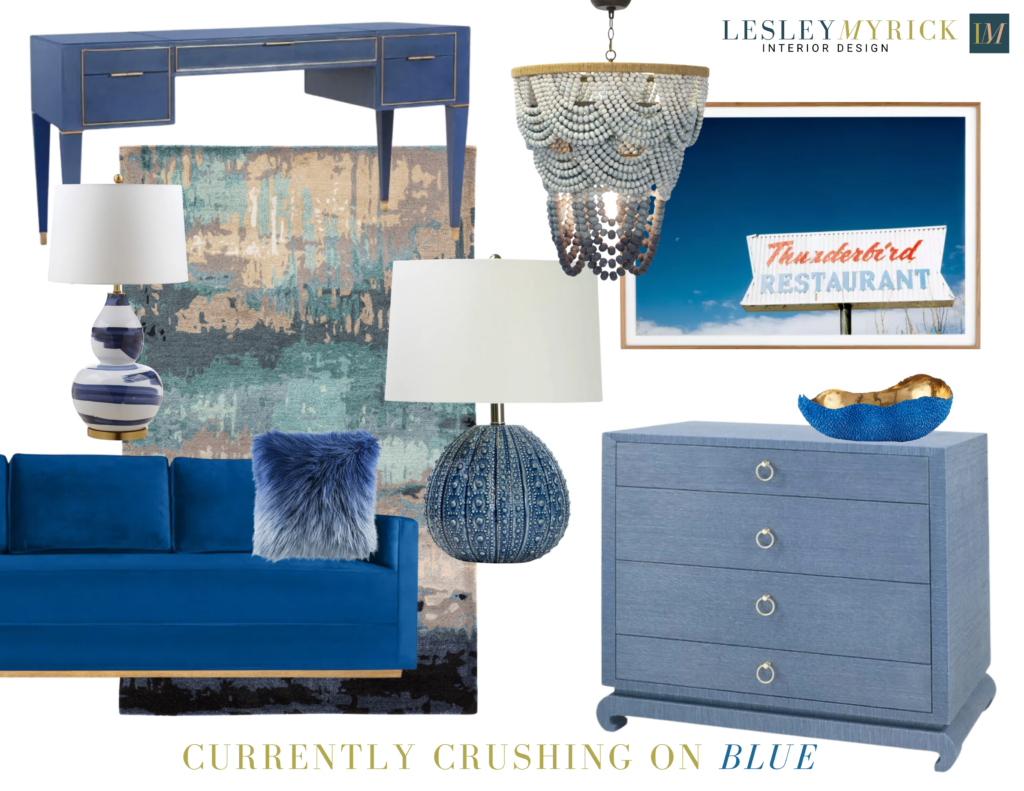 Currently Crushing On...blue furniture and decor for summer 2024
